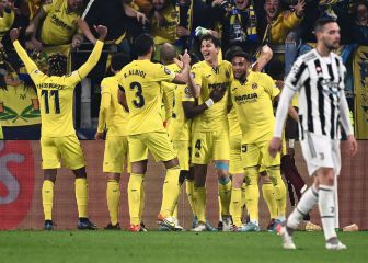 Gerard y Pau marcan el penalti de Riquelme en Turín