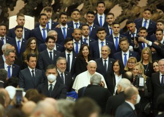 El Papa Francisco bendice los 100 años de la Ponferradina