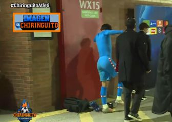 El traspié de João con el equipo de un periodista en la zona mixta