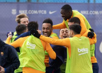 Sesión de vídeo y buen rollo en la previa del Clásico