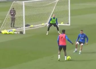 Último entrenamiento del Real Madrid antes del Clásico