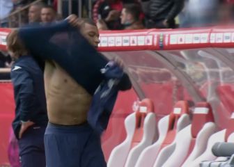 Así fue el enfado de Mbappé tras el gol del Mónaco