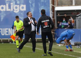 El Fuenlabrada hizo uso del Día del Padre ante el Málaga