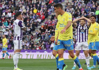 El balón parado da una tregua a Las Palmas