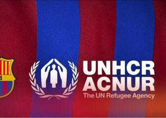 El Barça sustituye el logo de Unicef por el de ACNUR