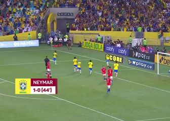 Neymar y Vinicius ponen a Chile contra las cuerdas