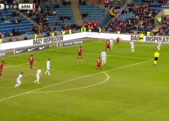 Controversia en redes por esto de Odegaard cuando Noruega iba ganando 8-0 a Armenia