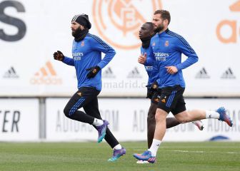 Benzema y Mendy progresan, Isco se resiente de su espalda