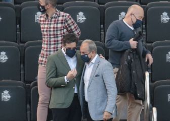 Cumbre de Villasuso con la plantilla del Depor en Abegondo