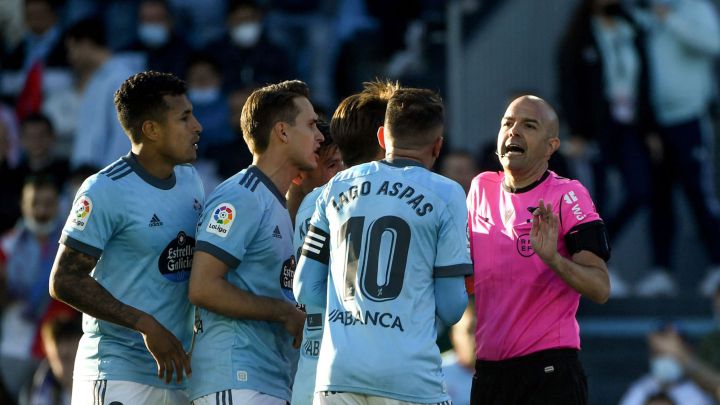 Aspas: "Parece que el árbitro quería el hat-trick de Benzema..."