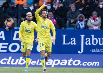 Las Palmas se sube 'in extremis' al tren del Play Off en el Toralín