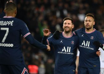 Mbappé, Neymar y Messi brillan juntos