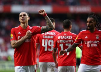 Un 'hat-trick' de Darwin Núñez da la victoria al Benfica