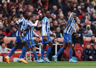 El Brighton recupera la sonrisa y tuerce la Champions al Arsenal