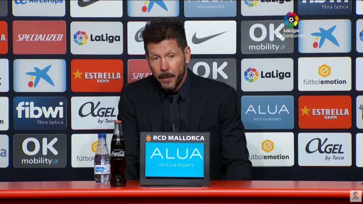 Simeone: "El Mallorca trabajó muy bien el partido y nos costaba crear ocasiones"