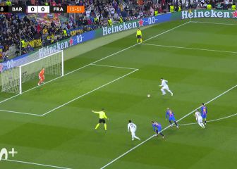 Así fue el penalti de Eric García a los tres minutos de partido