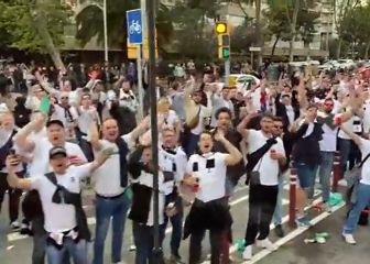 Sale a la luz la épica llegada del Eintracht al Camp Nou entre la marea blanca