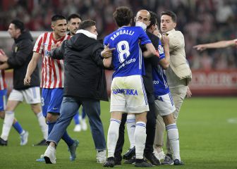 El Sporting lamenta el triste espectáculo al final del partido