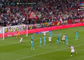 Un sainete inexplicable: lo de la barrera del Madrid en el gol de Rakitic no se entiende