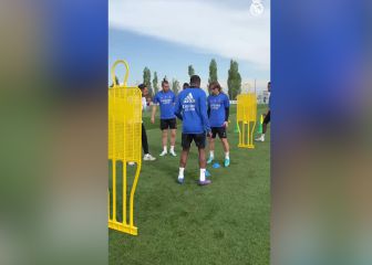 El community del Real Madrid intenta grabar el entrenamiento y va Benzema y hace esto...