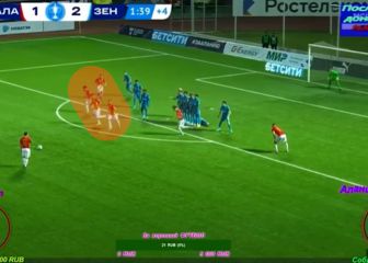 ¿Absurdez o genialidad? La treta en una falta en Rusia que jamás se había visto