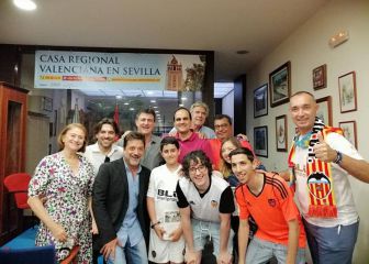 La final reactiva la única peña del Valencia en Andalucía