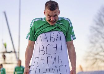 Mete un gol, manda un mensaje a Putin y se hace viral