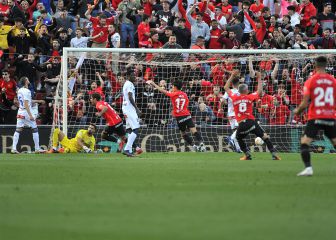 El Mallorca ve portería, propia y ajena