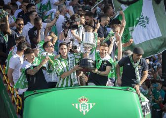 La celebración del Betis por las calles de Sevilla