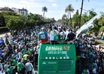 Sevilla se tiñe de verdiblanca