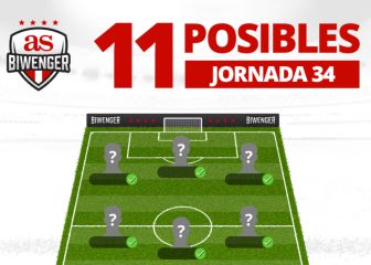 Posibles onces para la jornada 34 de LaLiga Santander en Biwenger