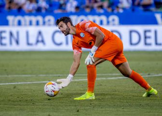 Germán, entre los porteros de Segunda con más paradas