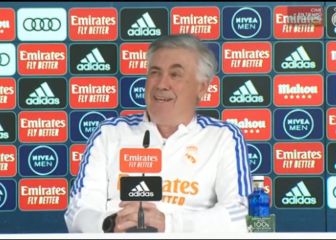 La reacción viral de Ancelotti cuando le preguntan por lo que dijo Pochettino sobre Mbappé