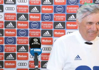 Momentazo de Ancelotti con su mujer en plena entrevista