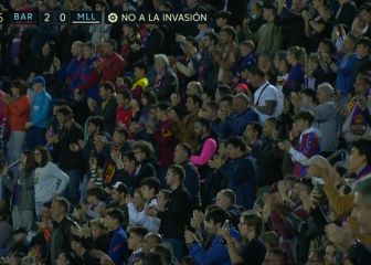 El sonido del Camp Nou rugiendo que es directamente un mensaje institucional