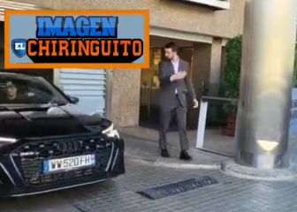 Pánico a la prensa: de locos cómo salió el coche de Mbappé del restaurante en el que comió