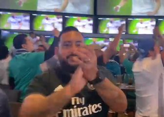 La peña madridista de Los Ángeles enloqueció con los goles de Rodrygo