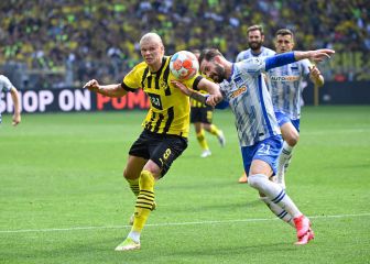 Haaland se despide con gol y el Hertha cae al descenso