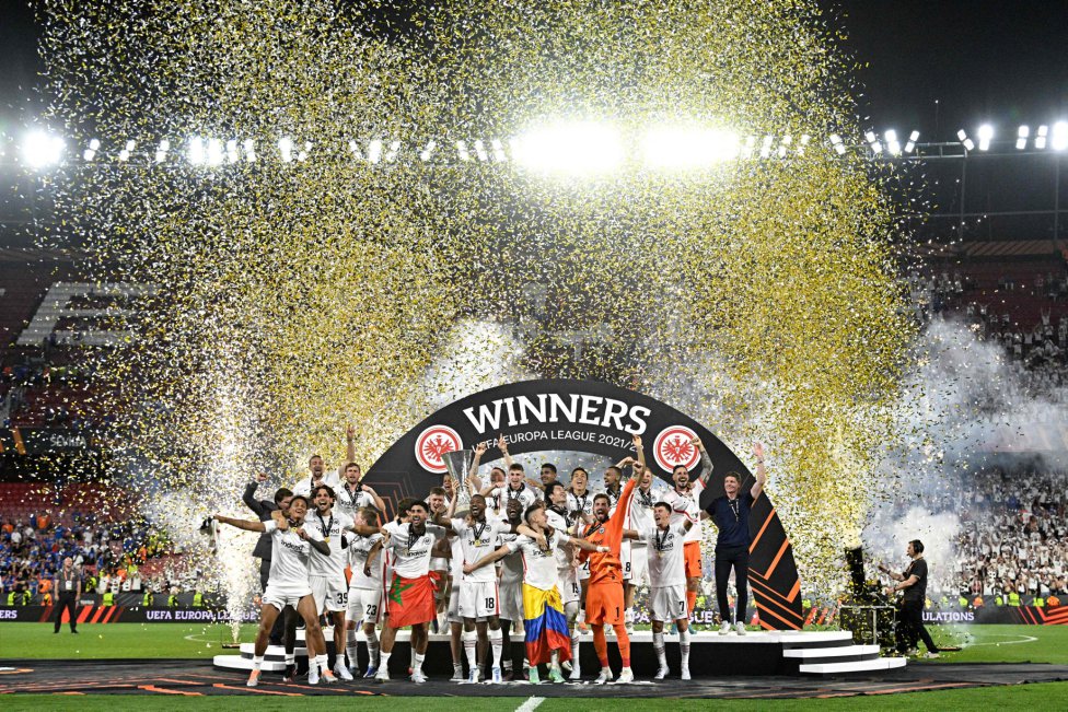 El Eintracht de Frankfurt, campeón de la Europa League.
