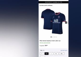 Vean lo que pasa ahora mismo al intentar comprar una camiseta de Mbappé en la web del PSG