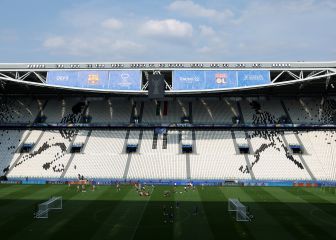 Turín se tiñe de azulgrana