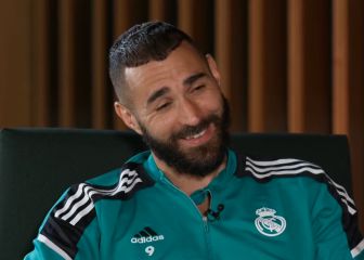 Va a ser GIF de referencia de muchos madridistas: Karim, cuando le hablan de las explicaciones de Mbappé