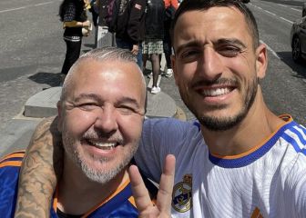 Joselu celebró la Champions del Real Madrid en París