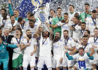 El póster del Madrid campeón de la Champions, este lunes con AS