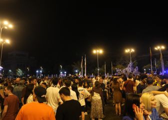 Así está Cibeles ahora mismo con la celebración del Real Madrid