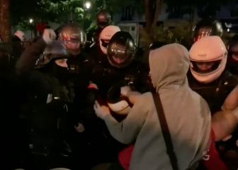 Duras cargas de la policía y detenciones en París tras la final