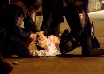 Noche de disturbios y dentenciones en Madrid tras la fiesta de 'La Decimocuarta'