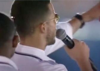 Hazard se atrevió con el micro y no defraudó: lo que dijo y la reacción de la plantilla fue oro