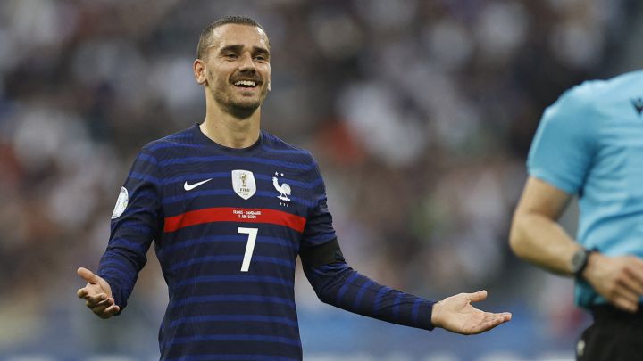 Griezmann, durante un partido con Francia. 