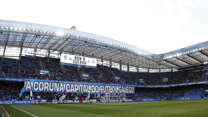 El estadio de Riazor, en un partido de esta temporada.